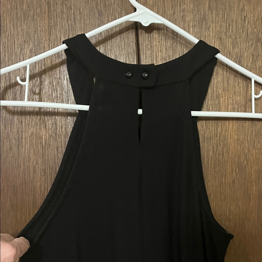 Mossimo Supply Co. Black Asymmetrical Dress Halter Dress XS/TP - Picture 6 of 8